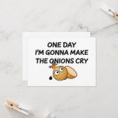 いつか玉ねぎ泣きはがきを作るつもりだ カード (正面/裏面インサイチュ)