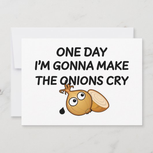 いつか玉ねぎ泣きはがきを作るつもりだ カード (正面)