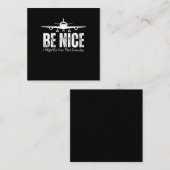 いつか私が君のパイロットになれて良い スクエア名刺 (正面/裏面)