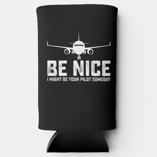 いつか私が君のパイロットになれて良い スリム缶クーラー (正面)