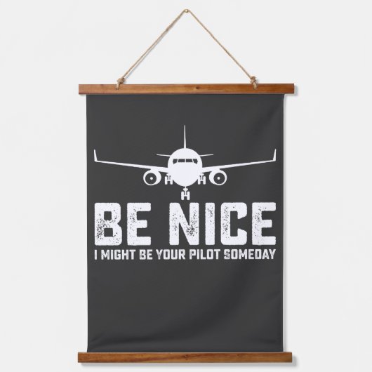 いつか私が君のパイロットになれて良い 吊り下げ型タペストリー (正面)