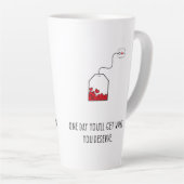 いつか自分の価値を手に入れよう。 カフェラテマグ (右アングル)