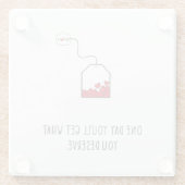 いつか自分の価値を手に入れよう。 ガラスコースター (裏面)