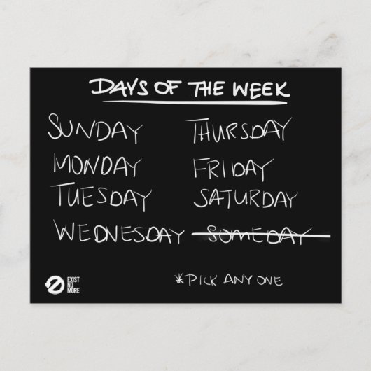 「いつか」のポストカードを消し去れ ポストカード (正面)