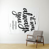 いつだってあなただけのための特別なウェディングバックドロップ タペストリー (インサイチュ(横))