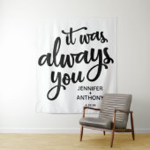 いつだってあなただった オーダーメイド ウェディングバックドロップ タペストリー (インサイチュ)