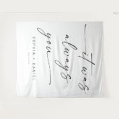 「いつだってあなただった」結婚式引用バックドロップバナー タペストリー (正面(横))