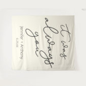 いつだってあなた ウェディングバックドロップ 個人用 タペストリー (正面(横))