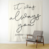 いつだってあなた ウェディングバックドロップ 個人用 タペストリー (インサイチュ)