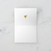 いつだってあなた - ゴールドエフェクトレタリング ウェディング カード (内部)