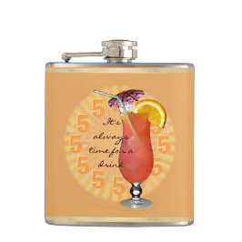 いつだって一杯やる時だ。 フラスク