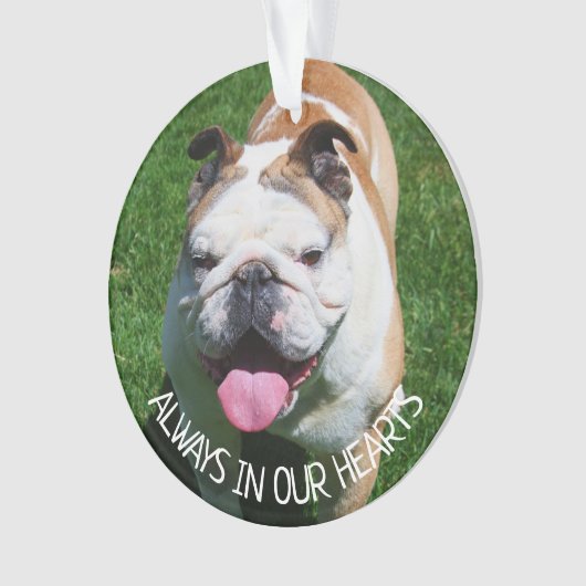 いつだって心の中に、ペットの思い出 オーナメント (正面)