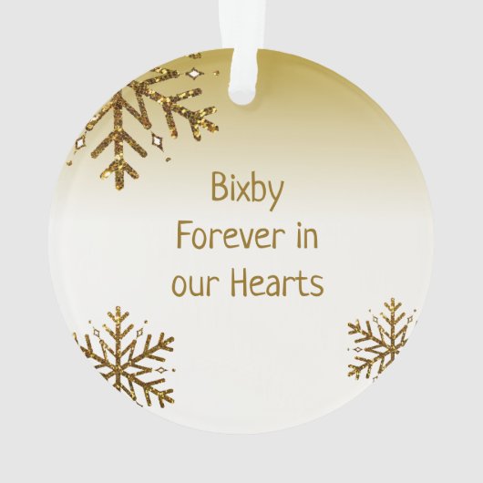 いつだって心の中に、愛犬メモリアル オーナメント (裏面)