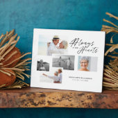 いつだって心の中に 5枚の写真の追悼コラージュ フォトプラーク (側面)