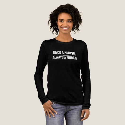 いつだって看護師 - おもしろTシャツ トライブレンドTシャツ (正面全体)