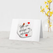 「いつだって私の頭の中」ラブカード カード (黄色い花)