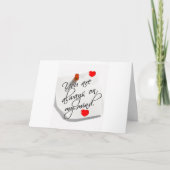 「いつだって私の頭の中」ラブカード カード (正面)