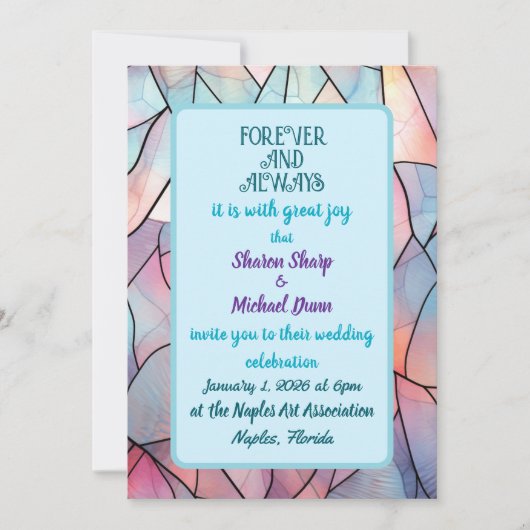 いつだって、いつまでも大きな喜びとともに 招待状 (正面)