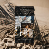 いつだって & 永遠に モダンな写真 コラージュ ビーチタオル