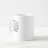 いつでもあなたのそばにいます。フィ コーヒーマグカップ (正面左)