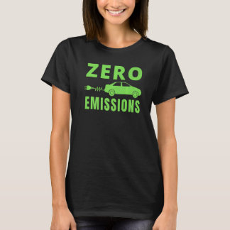 いつでもゼロエミッション 100% 電気自動車 EV Tシャツ