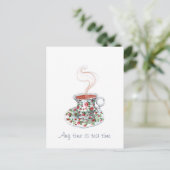 いつでもティータイム -- 紅茶のスローガン ポストカード (スタンド正面)