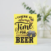 いつでもビールがもう1杯飲める余裕がある FUN BEER T- ポストカード (スタンド正面)