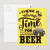 いつでもビールがもう1杯飲める余裕がある FUN BEER T- ポストカード (正面/裏面)
