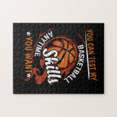 いつでも好きな時に私のバスケットボールのスキルをテストできる ジグソーパズル (横)