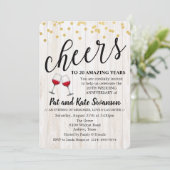 いつでも - ワイン周年おめでとう招待状 招待状 (スタンド正面)