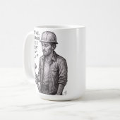 いつになったらこの日は終わるのだろう コーヒーマグカップ (正面左)