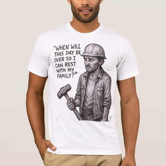 いつになったらこの日は終わるのだろう Tシャツ (正面)