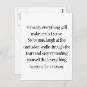 いつの日か全てが完璧に理にかなっている ポストカード (正面/裏面)