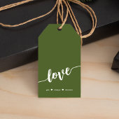 「いつまでもずっと愛してる」緑 ギフトタグ
