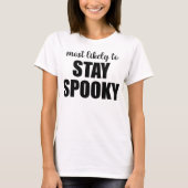 いつまでもスプーキーで面白いハロウィン Tシャツ (正面)