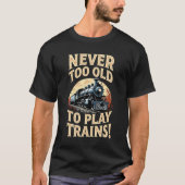 いつまでも列車に遊ぼう Tシャツ (正面)