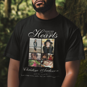 いつまでも心に 写真コラージュメモリアル Tシャツ