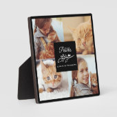 いつまでも心の中に ペット フラワー フォト コラージュ フォトプラーク (正面)