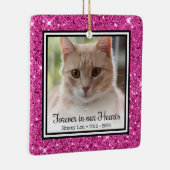 いつまでも心の中に 猫のメモリアル セラミックオーナメント (右)