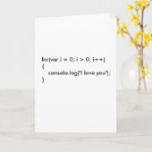 「いつまでも愛してるよ」というカード カード (黄色い花)