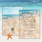 いつまでも永遠にビーチウェディング招待状 招待状