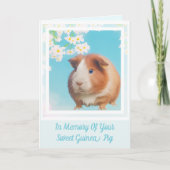 いつまでも私たちの心の中に: モルモットの追悼カード カード (正面)