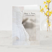 いつまでも美しい花嫁の記念日 カード (黄色い花)