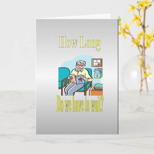 いつまで待つんだ？ カード (黄色い花)