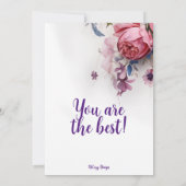 「いつもありがとう!」カード 招待状 (裏面)