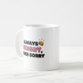 いつもお腹がすいている面白いフードマグ コーヒーマグカップ (正面左)