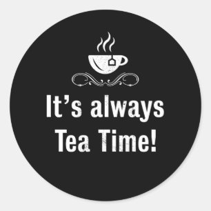 『いつもお茶の時間のおおもしろい茶代』 ラウンドシール