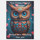 いつもここにいる見守る冷蔵庫 マグネット (正面)