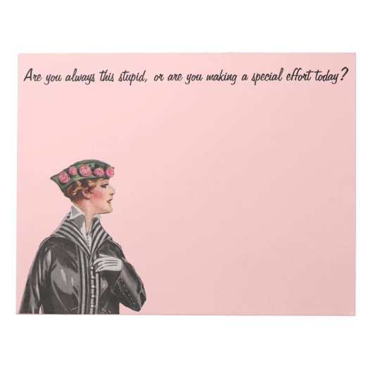 いつもこんなバカなの? ノートパッド (正面)