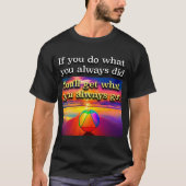 いつもと同じことをしていては AAスローガン日の出 Tシャツ (正面)
